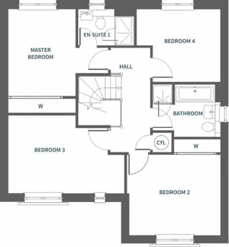 Jade First floor plan