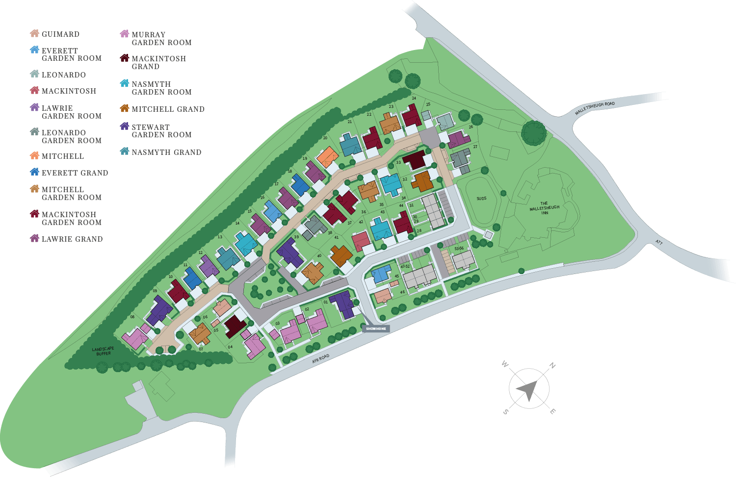 New homes for sale in Maidenhill, Newton Mearns Robertson Homes