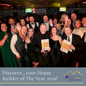 robertson homes celebrate housebuilder of the year award