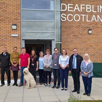 deafblind centre group supported by Robertson Homes