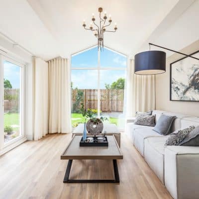 sunny garden room in azure grand home