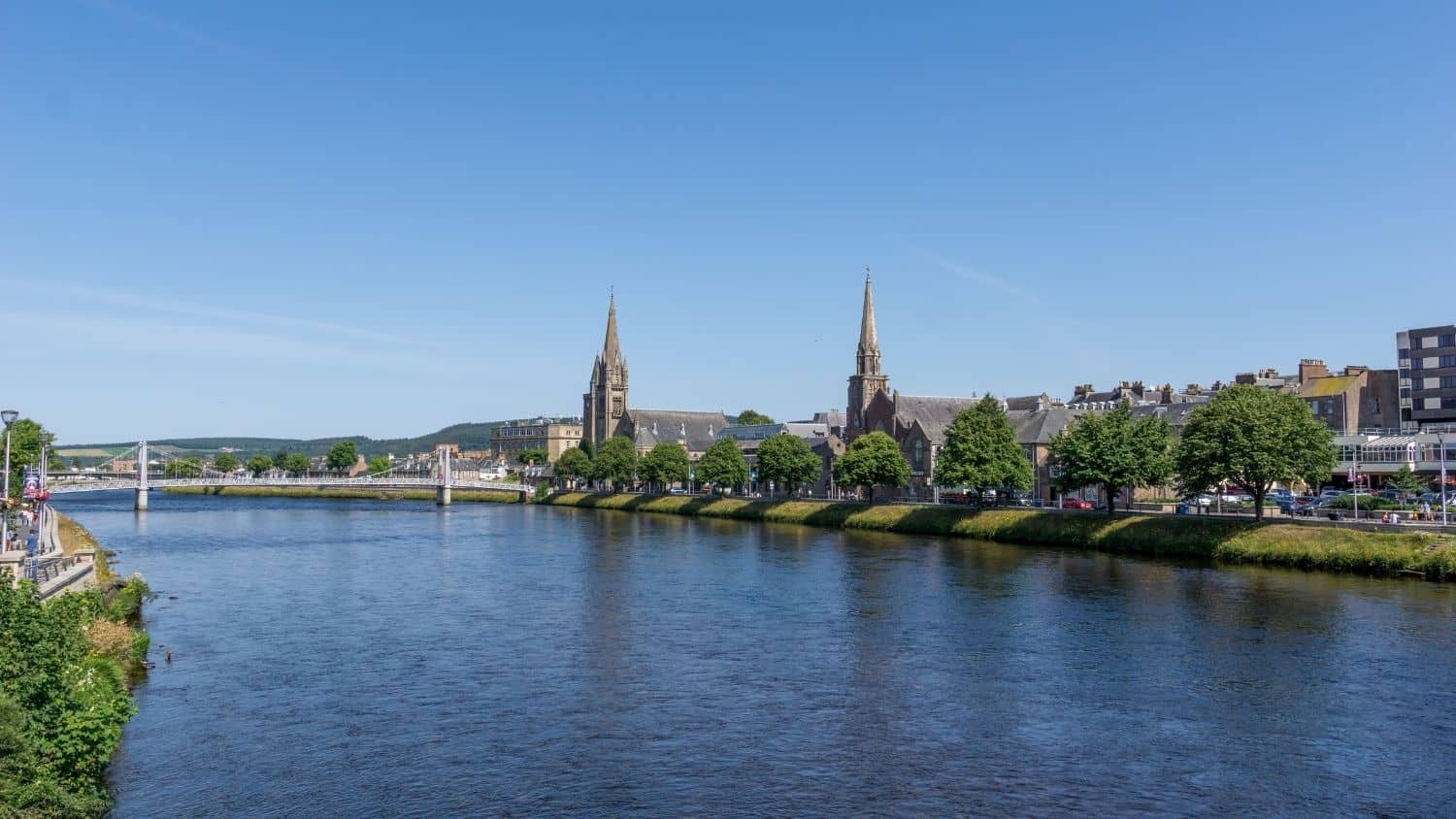 Inverness river city view