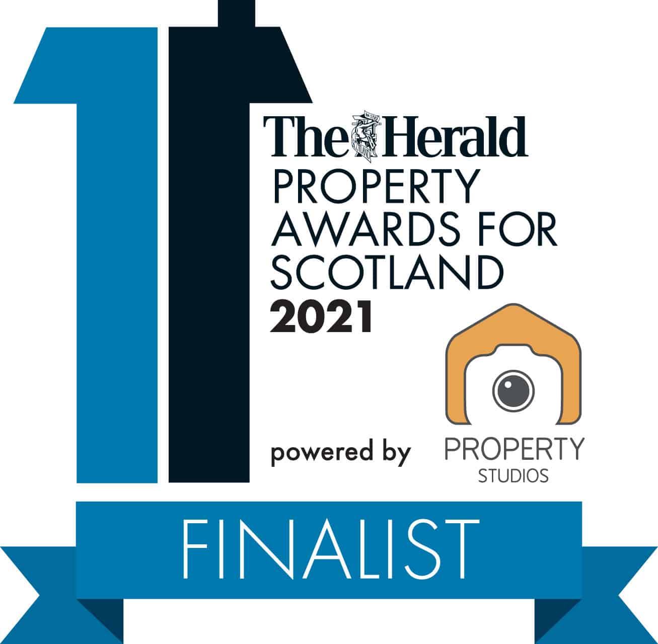 Finalist Badge - The Herald Property Awards for Scotland 2021 powered by Property Studios