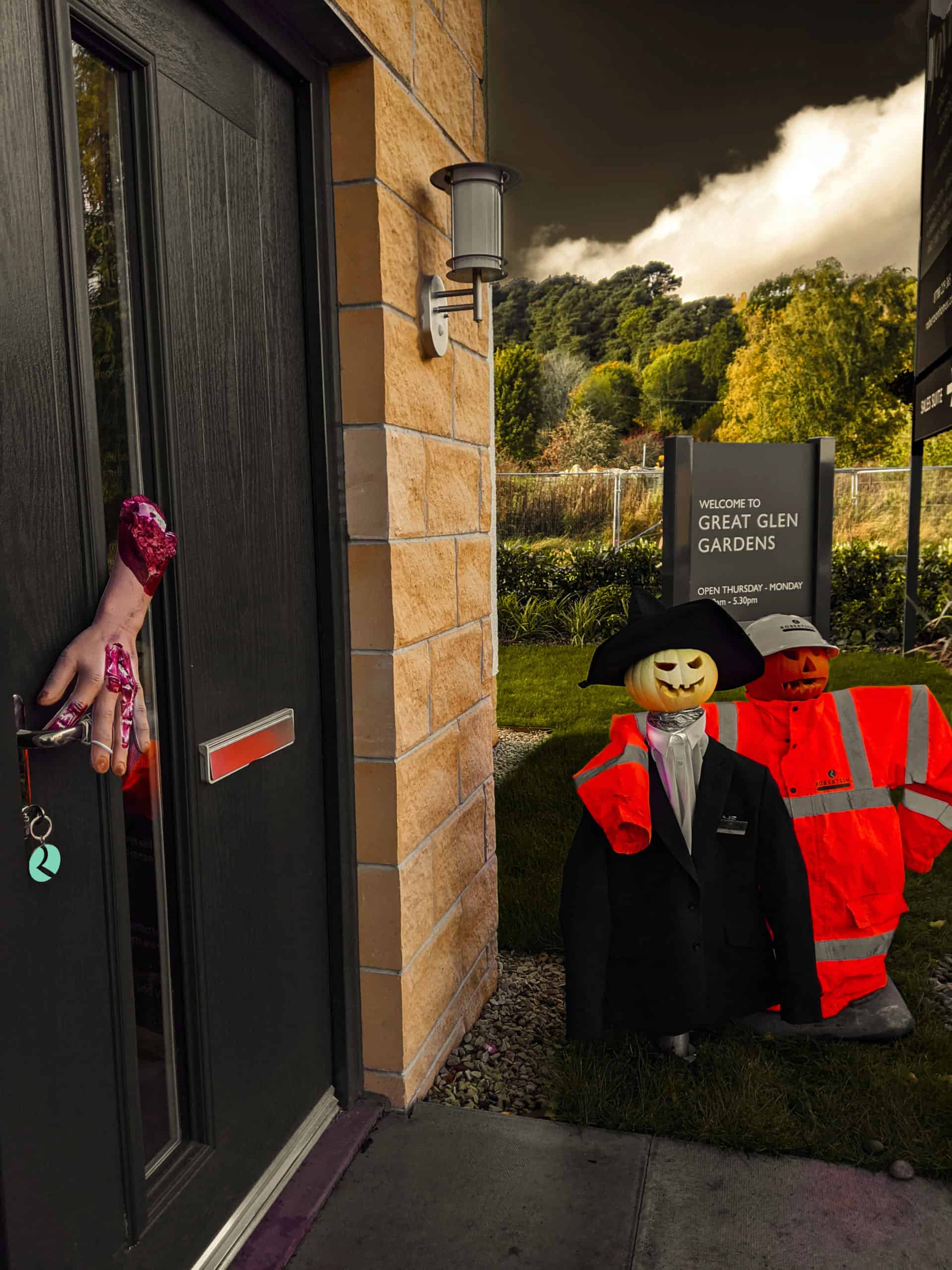 Sales Team Enter Spirit of Halloween Robertson Homes